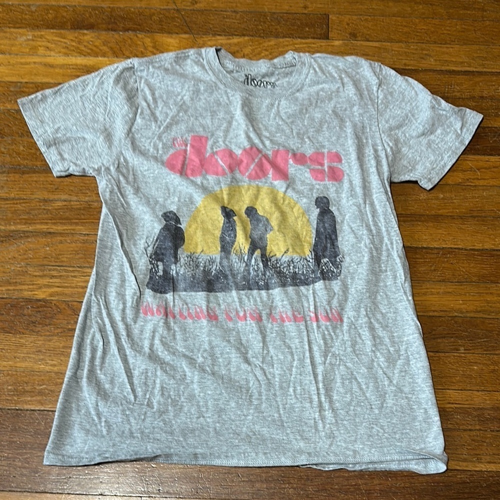 The Doors Women’s Slim Fit Graphic Tee, Large